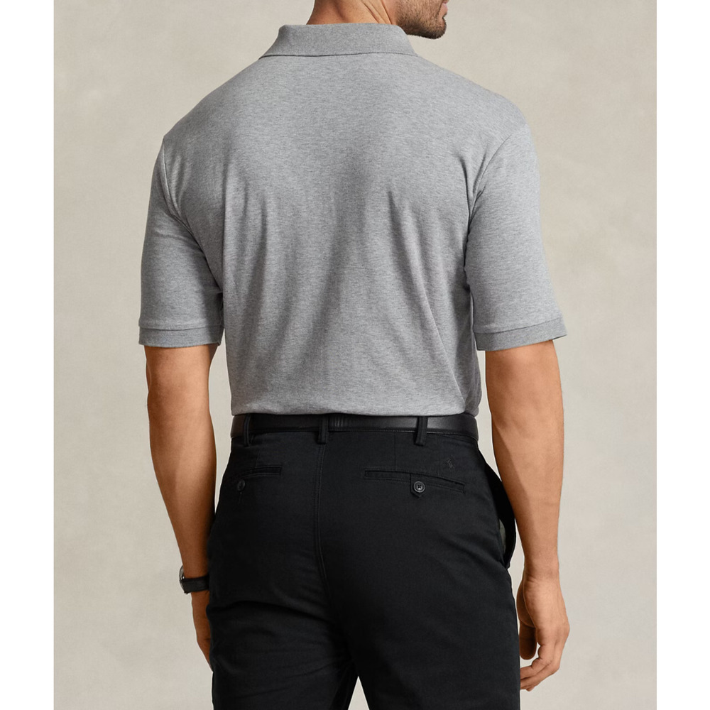 Polo Ralph Lauren Soft Cotton Polo Shirt in Gray Men's Size 2XB 2X Big & Tall - Picture 8 of 10